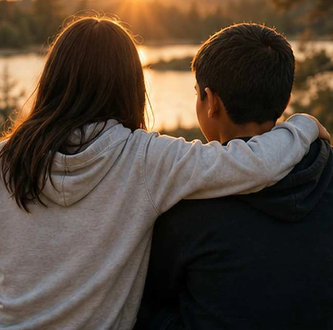 Young people together, from the Child and Youth Healing Homes brochure